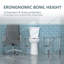 21＂extra Tall Toilet With Elongated Seat, Two-piece Toilet With Powerful Flush, Map1000g
