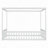 Canopy Frame Floor Bed With Fence, Guardrails-1149976059-1149976060