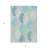 HomeRoots 3' X 5' Teal Blue Aqua And Navy Blue Floral Washable Indoor Outdoor Area Rug