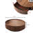 Walnut Round Coffee Table with Hidden Storage Drawers,No Assembly Required-1415296411