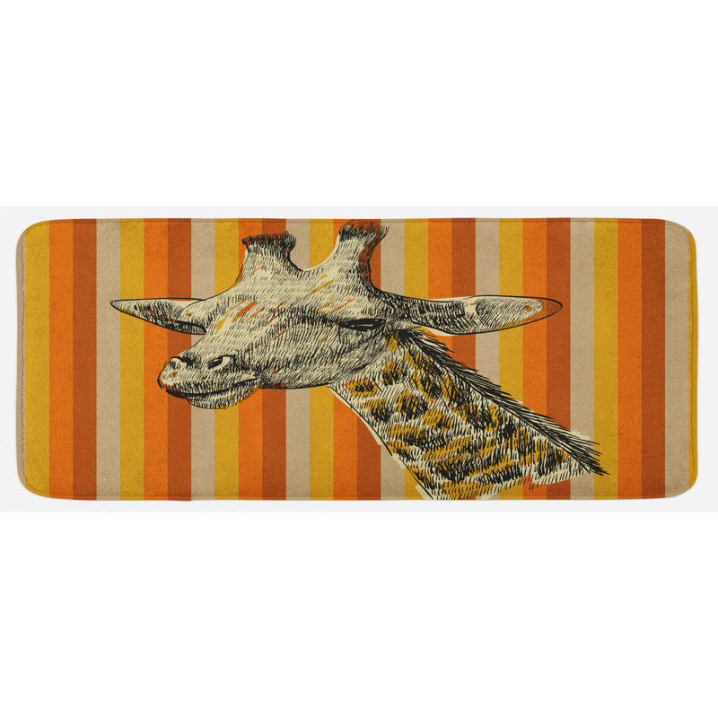 Tapis de cuisine giraffe