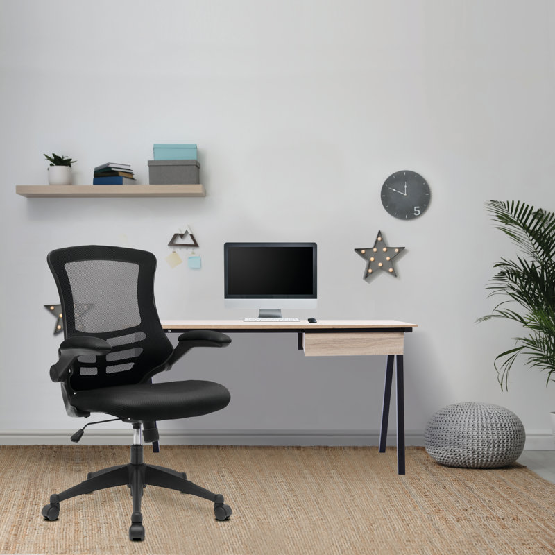 Polyester Blend Office Chair, Black
