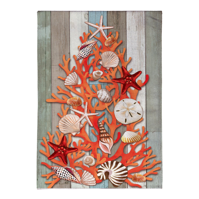 Drapeau de Noël en coquillage
