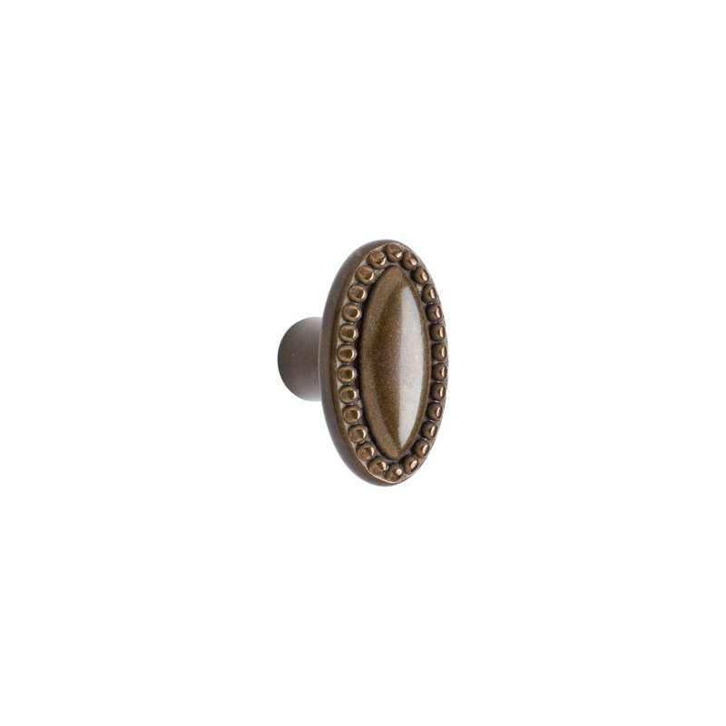 Maddox Bronze Oval Knob, Silicon Bronze Medium