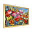 Fleurs printanières colorées - peinture sur toile-59757896-59757899