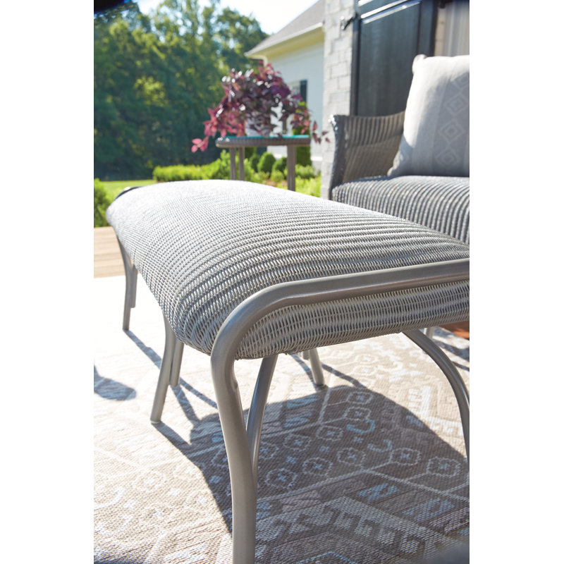 All Seasons Outdoor Ottoman, White