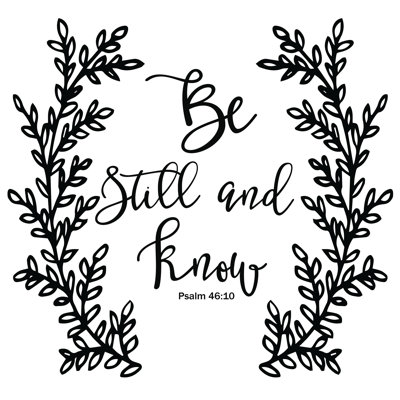 Sc Be Still And Know - Wrapped Canvas Print
