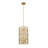 3 - Light Antique Brass Cylinder Pendant