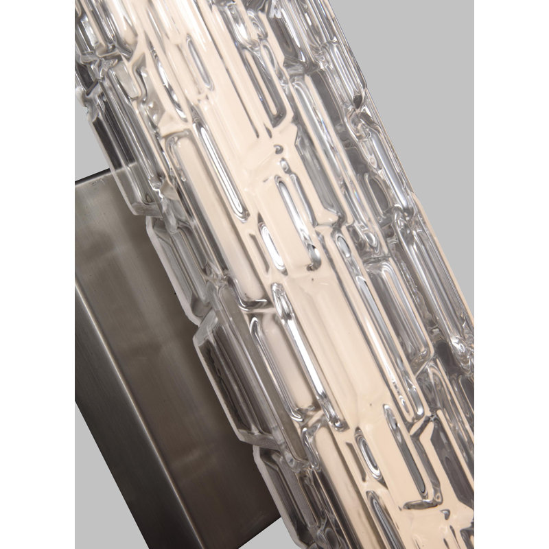 Cutler 24" Staggered Glass LED Vanity from Visual Comfort Studio, Satin Nickel