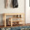 10 - Pair Solid Wood Shoe Rack