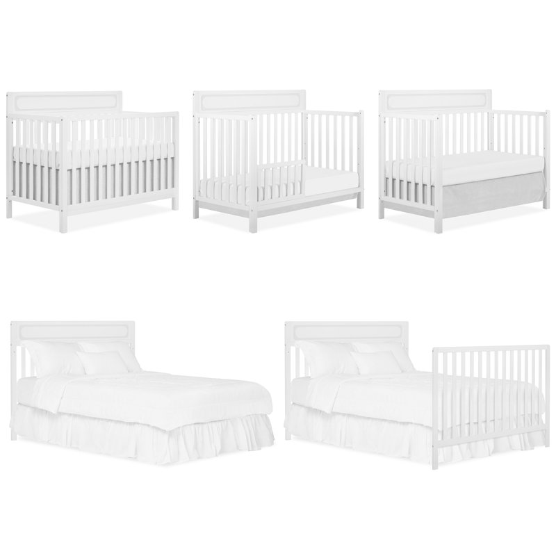  Lit de bébé convertible Avery 5-en-1, Blanc