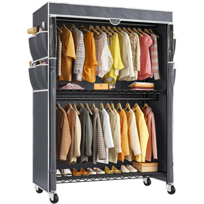 Anjo 114.3 cm Rolling Clothing Rack