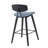 Bilgin Payton Modern Bar or Counter Height Stool with Upholstered Seat and Wood Frame-337145046-337145049-337145055