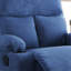 Fauteuil inclinable bleu avec porte-gobelet