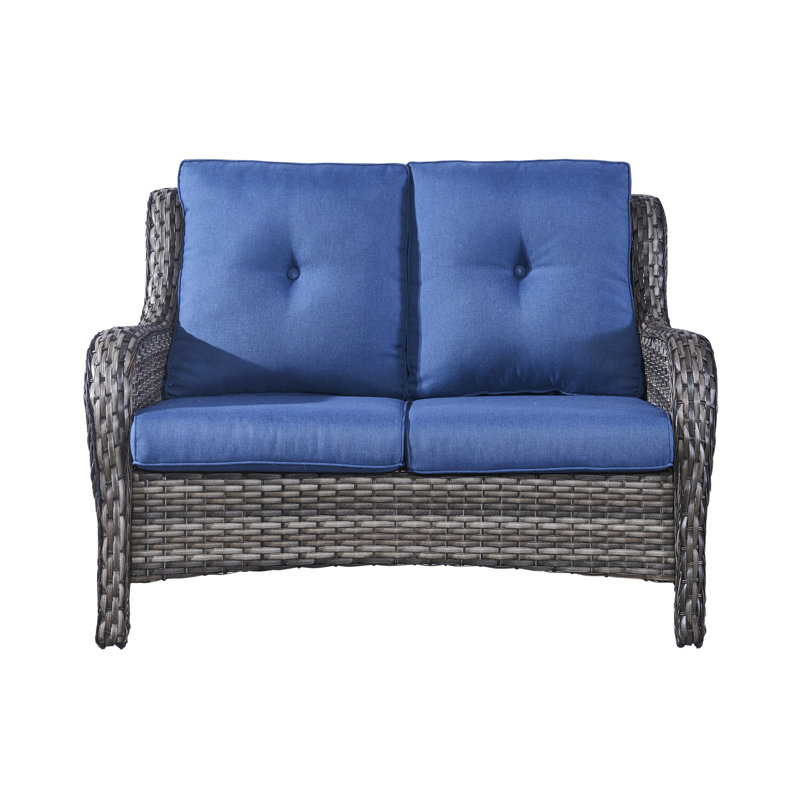 Coussin de siège / dossier d'extérieur Schutt, 2 coussins de siège / dossier, Bleu