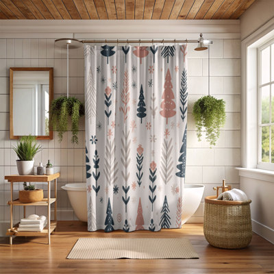 Scandinavian Christmas - Rideau de douche standard 1 pièce