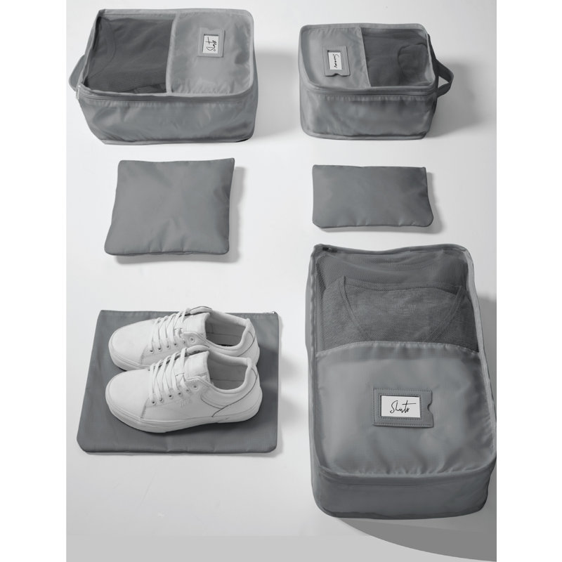  Ensemble de 6 cubes de luxe en gris, Gris
