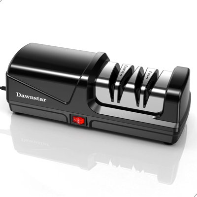 Knife Sharpener, Diamond Electric Knife Sharpener for Stainless Steel and Ceramic Kitchen Knives