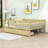Wood Daybed with Two Drawers and Slats-209425331-209425328