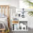Armi 3-Tier Side Table with Storage Shelf and Drawer 