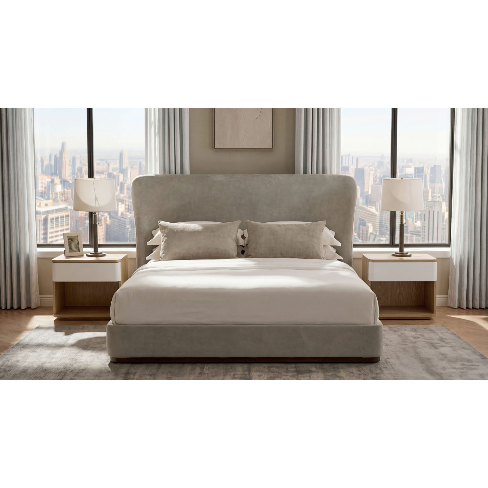Dones Upholstered Bed, Queen