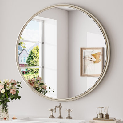 Miroir mural rond en verre trempé Evangerista