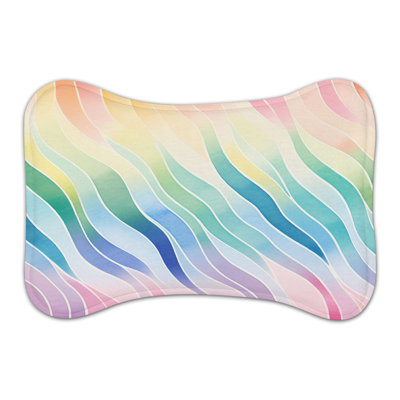 Tapis d'alimentation Rainbow Strokes - 1 pièce