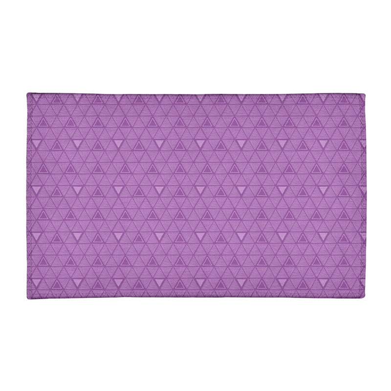 Tapis triangle en triangle dessiné à la main, monochrome, Rectangle 2 pi x 3 pi