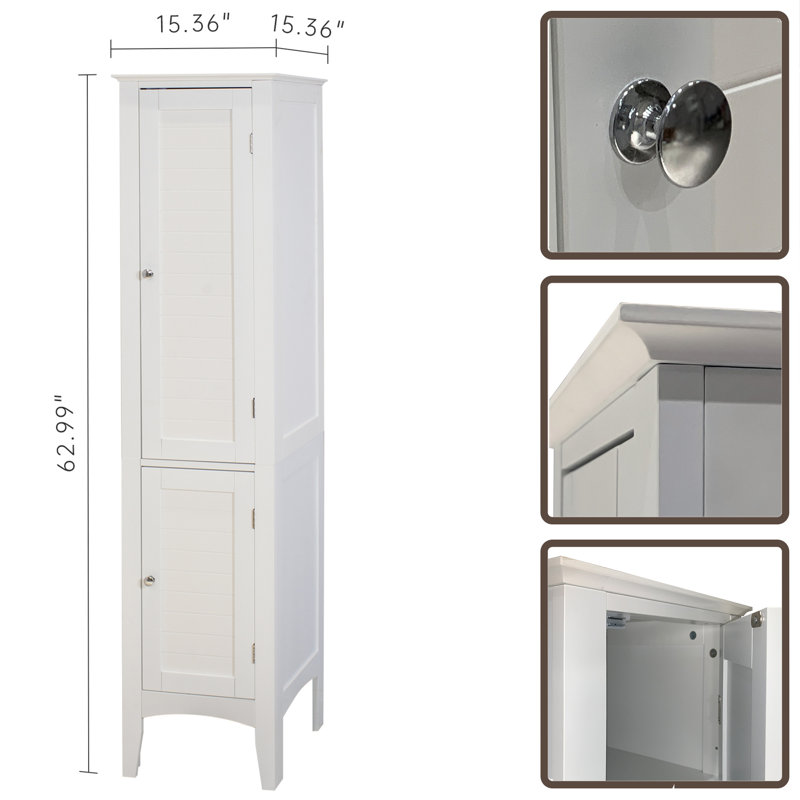 Armoire à linge standard autoportante en panneau de fibres à densité moyenne (MDF)