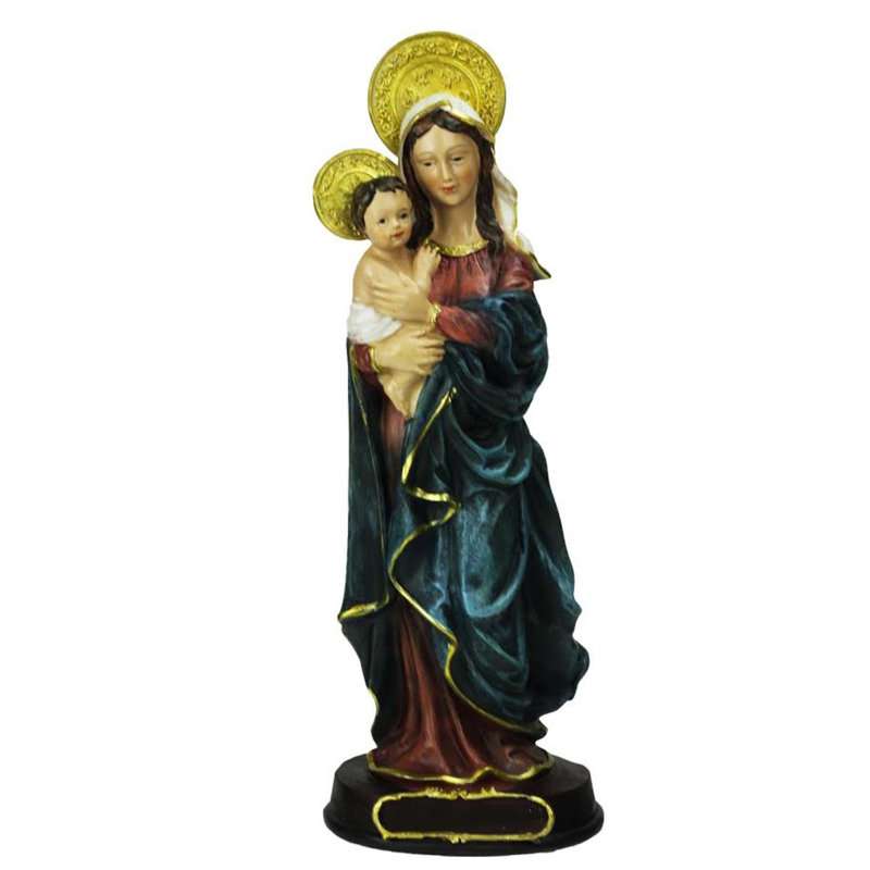Dessus de table de crèche de Noël 12 "Virgin Mary avec bébé Jésus