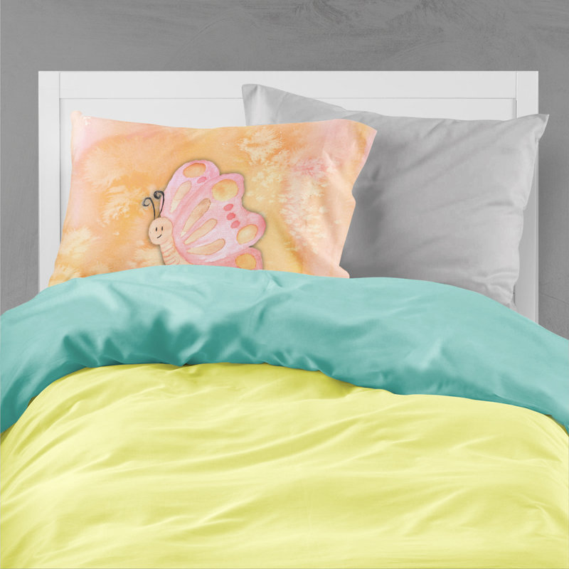 Taie d’oreiller aquarelle papillon