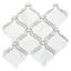 Tahitian Pearl 14" x 14.5" Glass Satin Mosaic Wall Tile-93419313