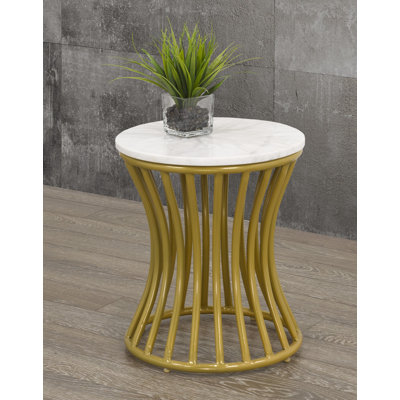 Marble Top End Table