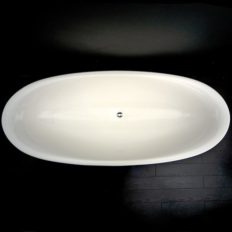 Suave 7.12'' L Freestanding Soaking Bathtub