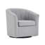 Fauteuil demi-tonneau pivotant en tissu Arleyne-1496575380