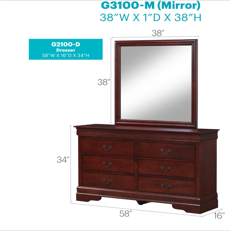 Commode Louisphillipe G2100-D, Cerisier