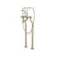 Edwardian™ Exposed 3 Handle Floor Mounted Clawfoot Tub Faucet-44946778