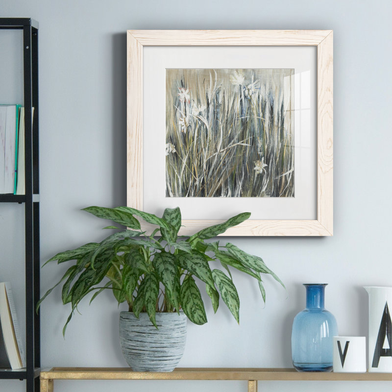 Garden Gems - Cadre photo, reproduction d'art sur papier, H 17 po x l 17 po x P 1,5 po, Papier blanc