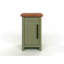 Table de chevet 14 pouces, aucun assemblage requis, finition vert sauge et bois fruitier-2139871660-2139871661