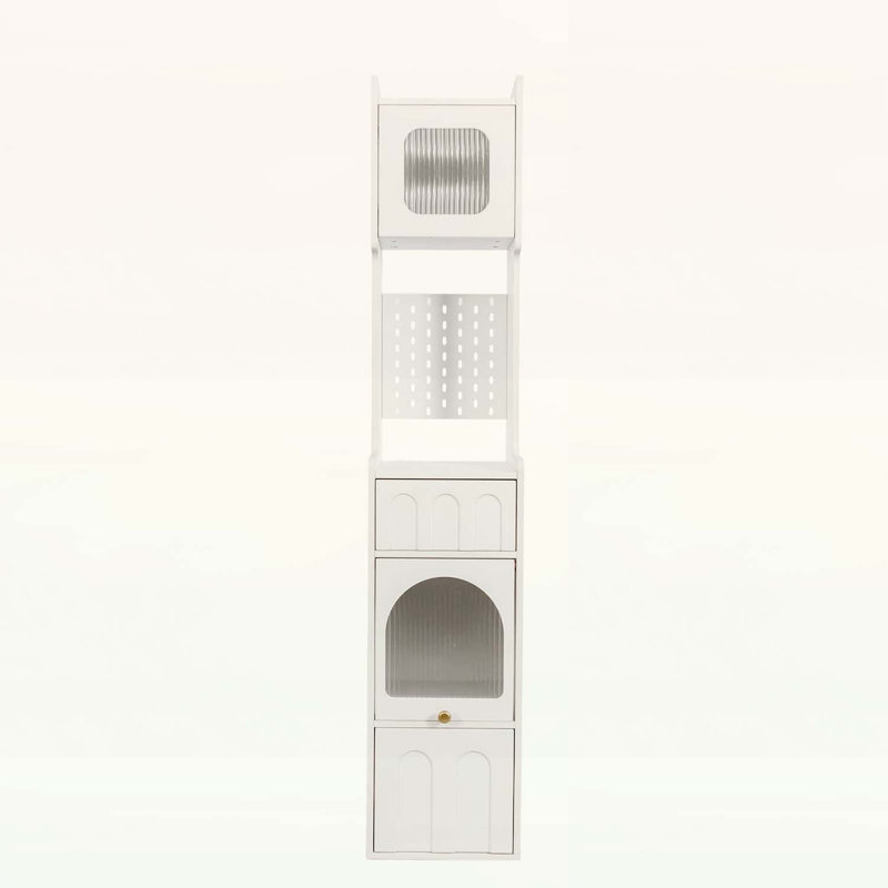 Grande armoire de rangement blanche Arianna