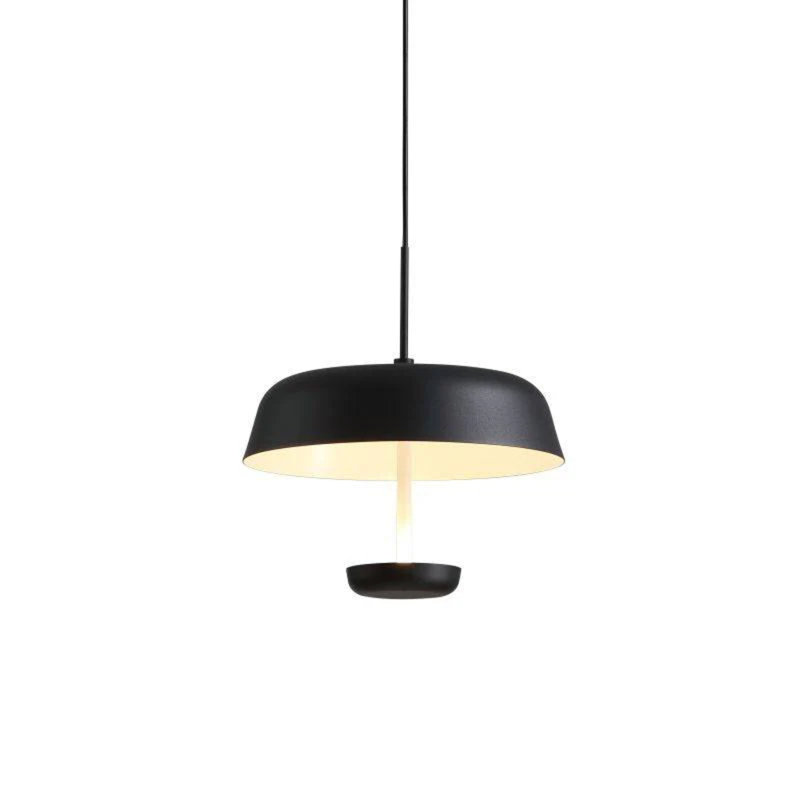 6 Watt Modern Round Black Metal Pendant Light