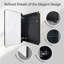 Armoire à pharmacie 16 "x 26" à cadre en aluminium encastré ou rectangulaire avec miroir et tablettes, sans assemblage