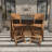 Vanmatre Teak Patio Bar Stool