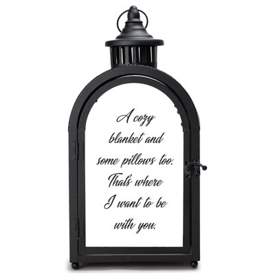 16.5'' H Tabletop Lantern with Candle Included