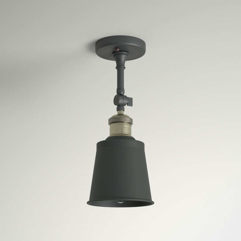 Lavender Hill Flush Mount, 6 Watt Vinage LED Bulb, Satin Gold