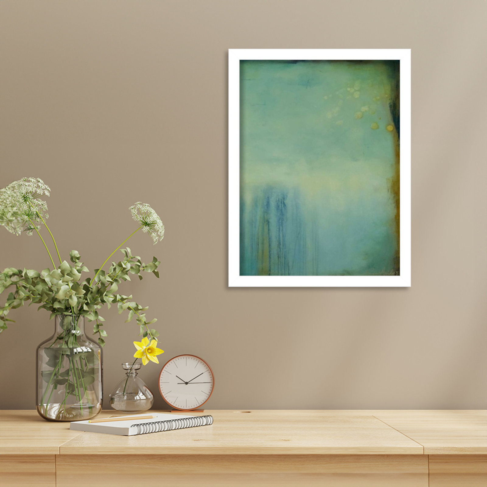 Whispering Souls II Print by Erin Ashley, White, 17" H x 13" W