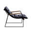 Chaise d'appoint, fauteuil avec structure en métal
