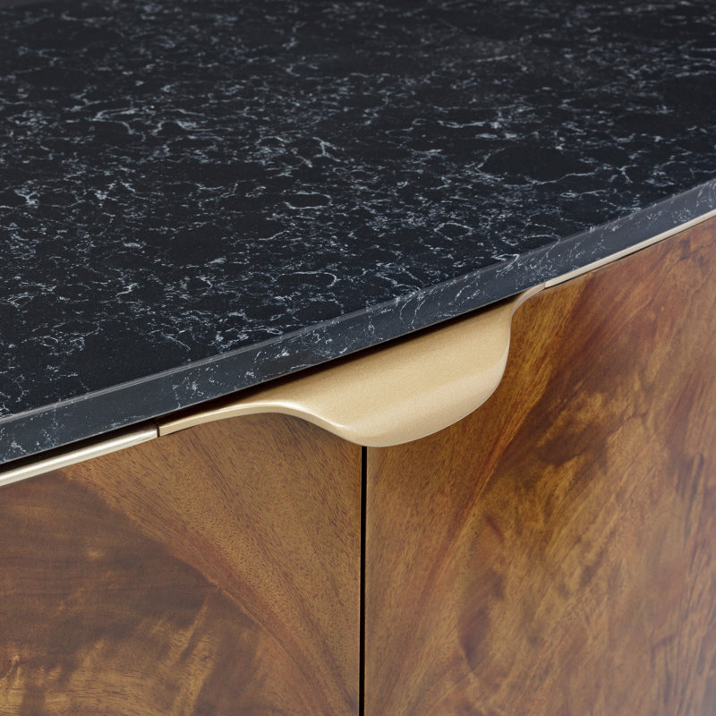 Malibu Crest 74.5'' W Sideboard, Dark Espresso/Mahogany