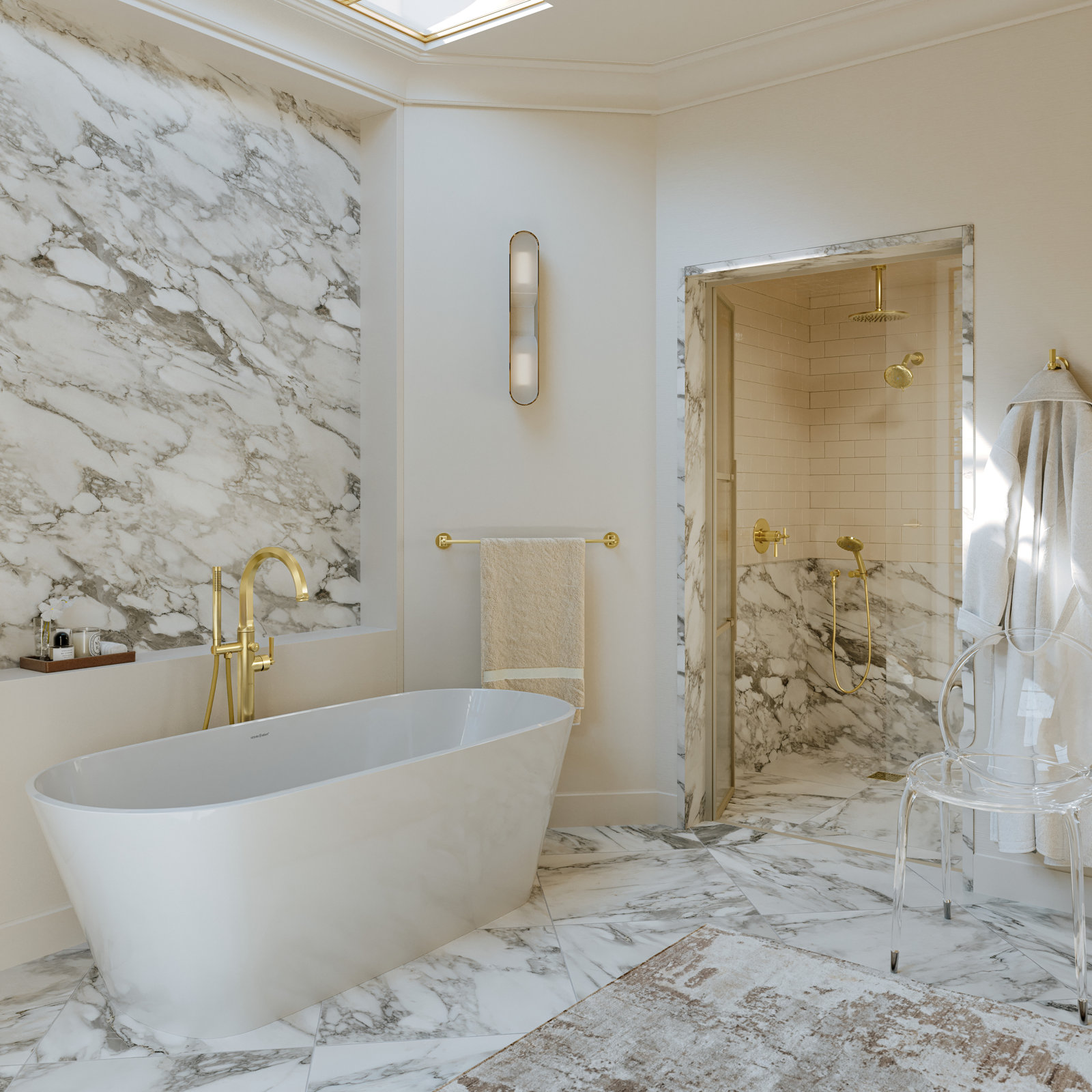 Tenerife Handshower Outlet, Antique Gold