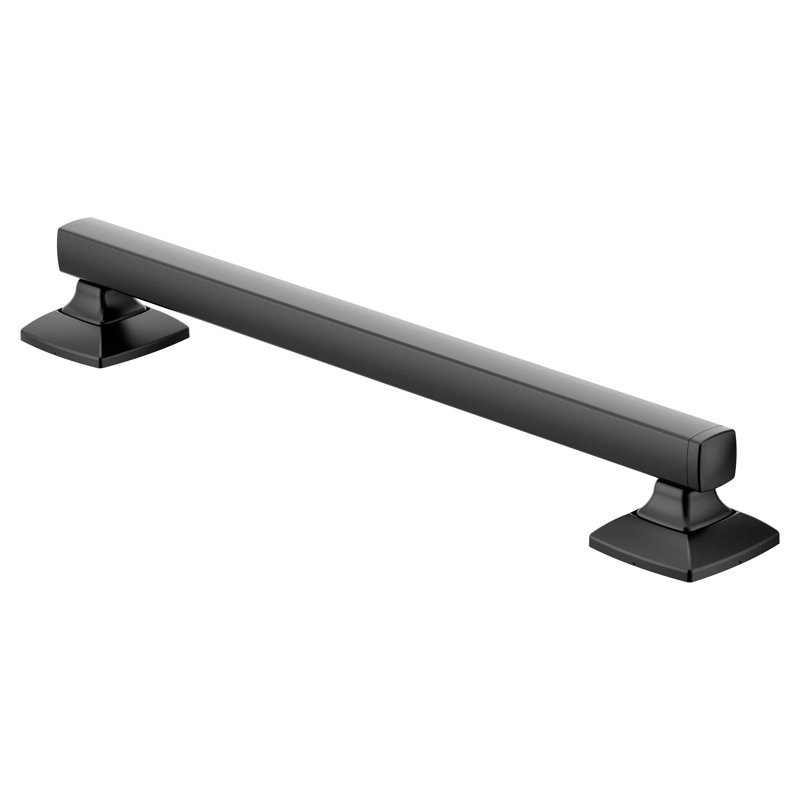 Barre d'appui de salle de bain Moen Voss, H 3,13 po x L 21,13 po, Noir mat